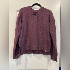 Roots Knit Button Up Sweater